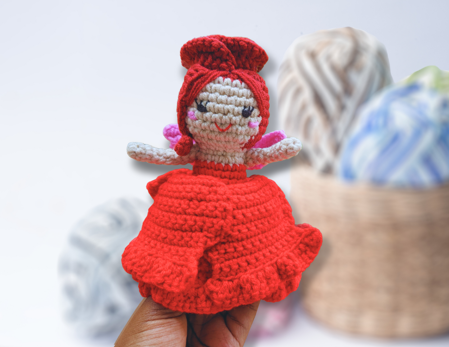 Flip Rose Fairy Amigurumi Crochet Pattern