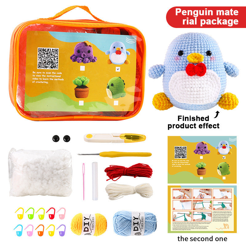 DIY Doll Tool Kit Package Handmade Crochet Woven Material Kit