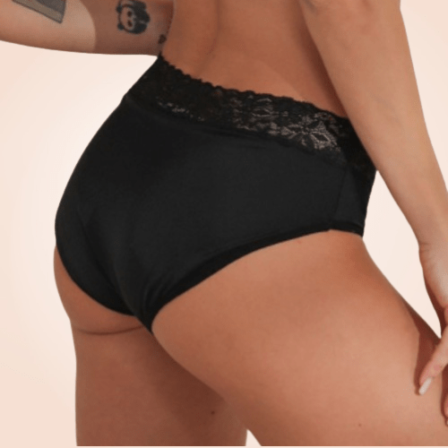 4 Layer Moderate Absorbency Leak-Proof Lace Menstrual Panties
