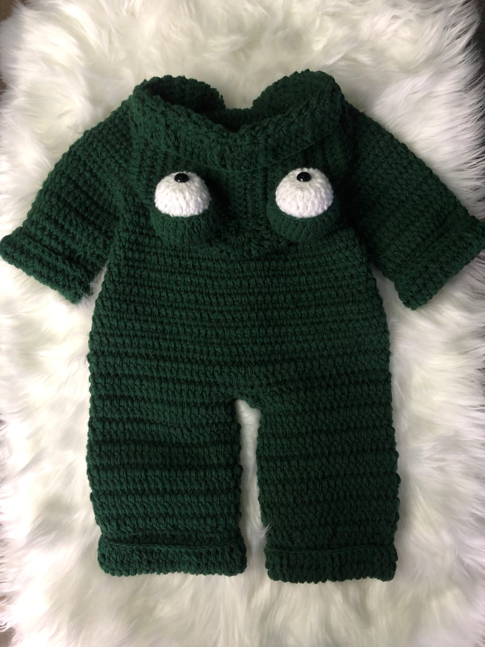 Frog Baby Romper Crochet Pattern