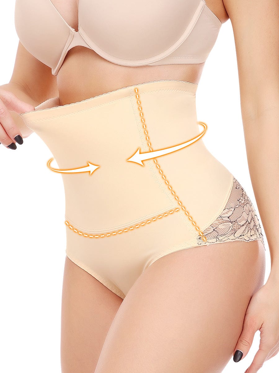 High Waist Trainer and Hip Lifting Lace Shaping Underwear