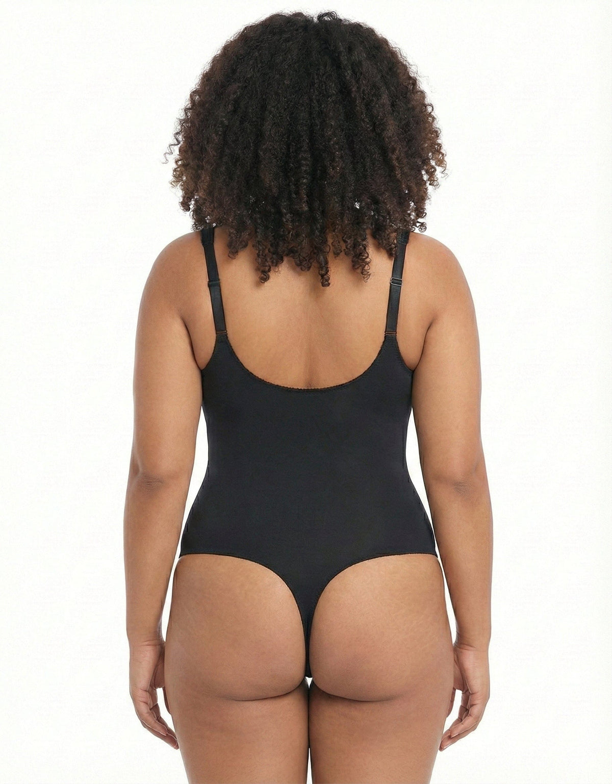 Women's Tummy Control and Bust Support Shaping Bodysuit with Adjustable Straps