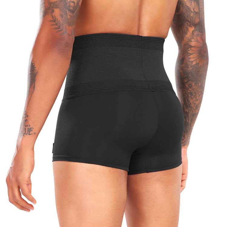 Seamless High Waisted Compression Men Shaping Boxer Shorts