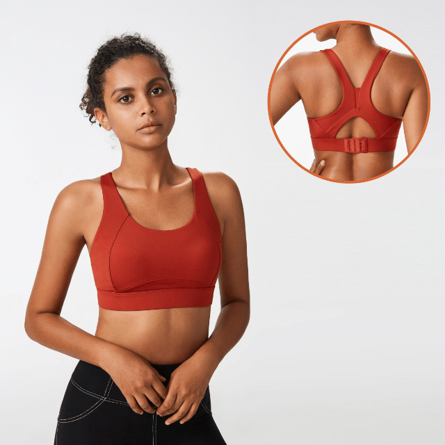 Comfortable High Impact Sports Criss Cross Back Bra