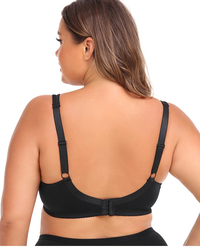 Plus Size Lace Wired Support Push-Up Bra