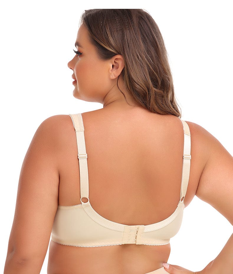 Plus Size Lace Wired Support Push-Up Bra