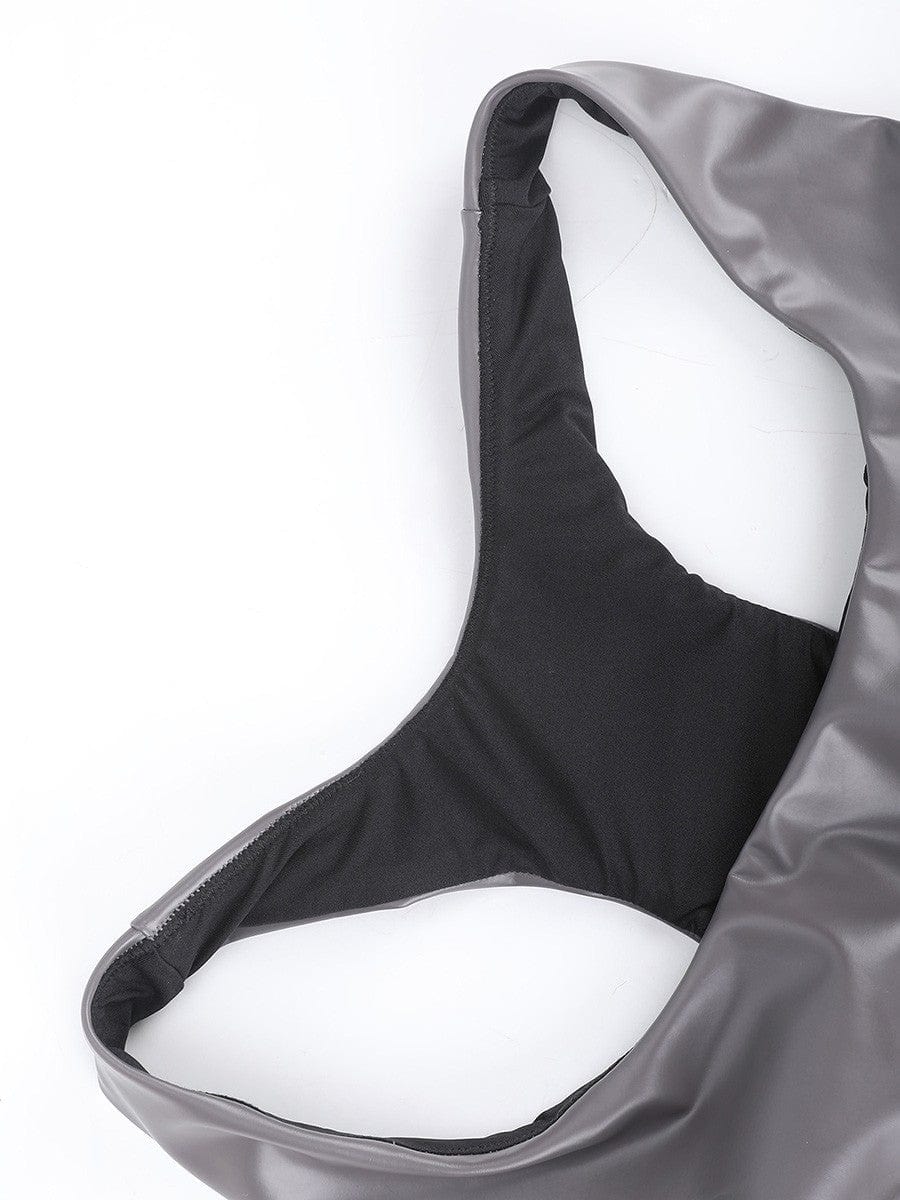 Silver Film Shaping Sauna Sports Bra with Removable Cups