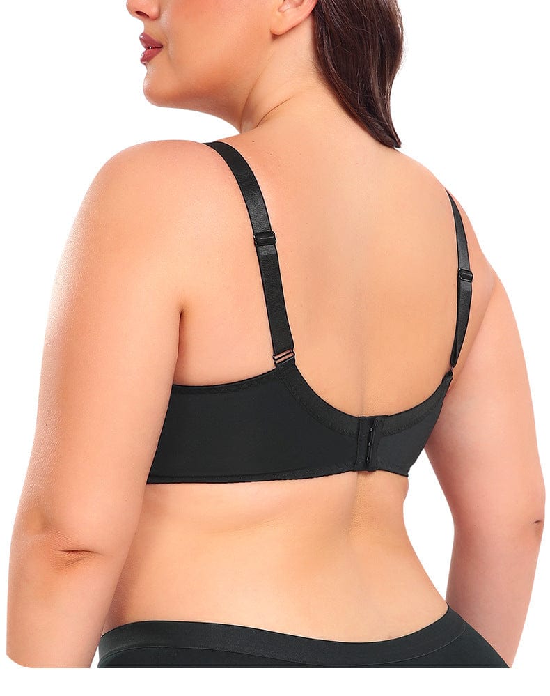 Ultra Thin Lace Push Up Bra with Ring Steel