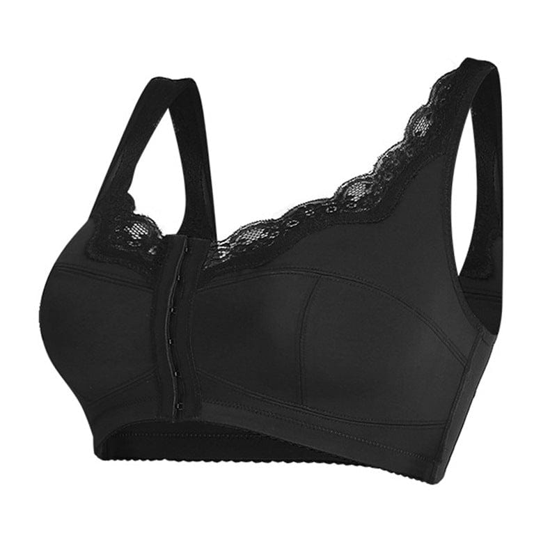 Women's Front Fastening Full Coverage Non Wired Back Support Bra