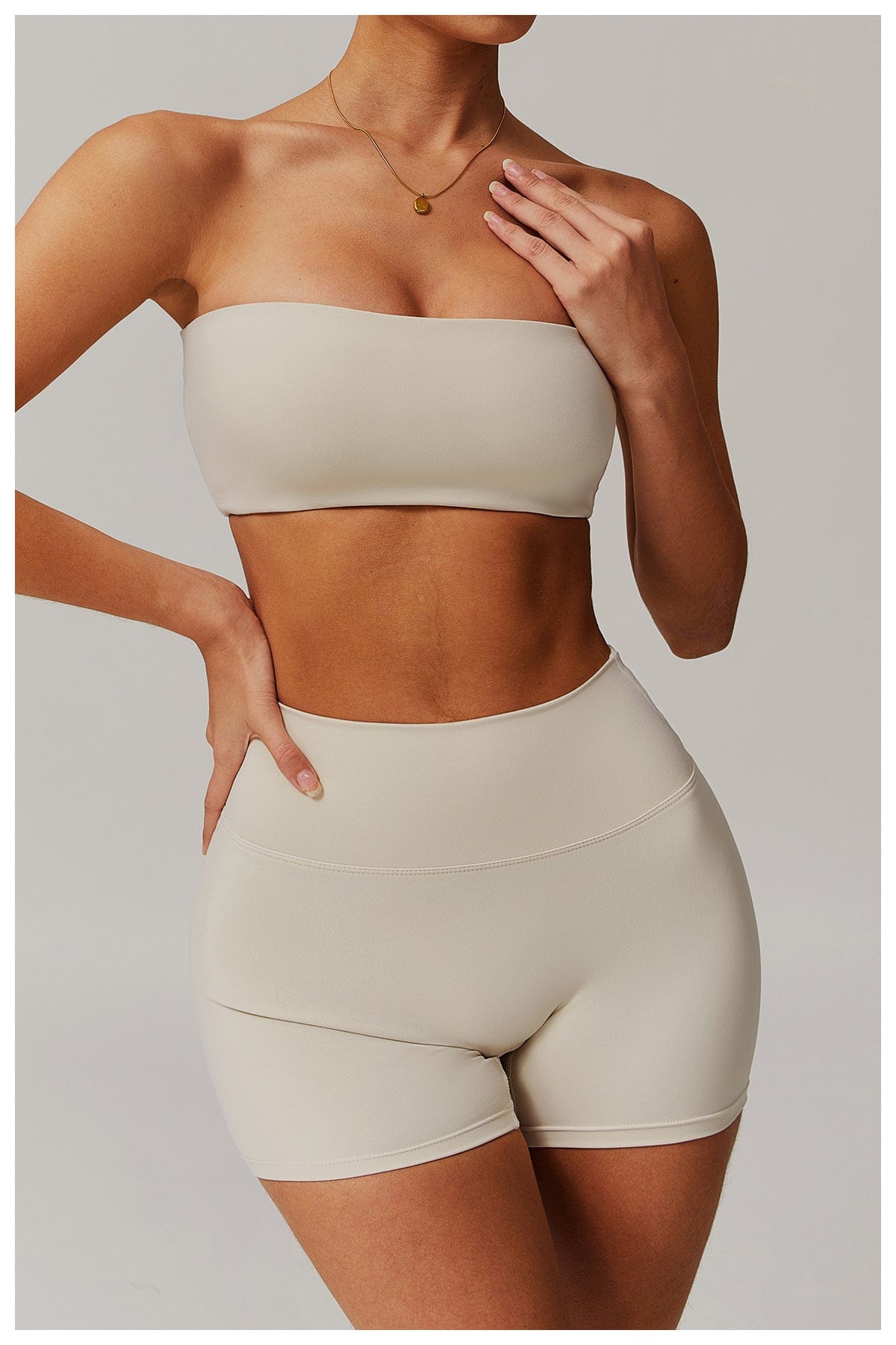 Women Strapless Tube Top Fitness Yoga Bandeau Bra