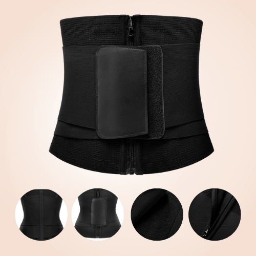 Corset Waist Heat Up Bust Lifter Cincher Velcro Zipper Shaper