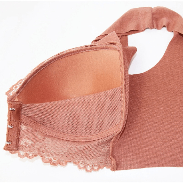 Front Closure Lace Wireless Bra