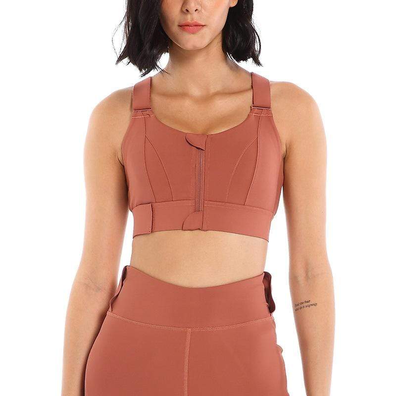 High Impact Shock Absorber Sports Bra with adjustable straps