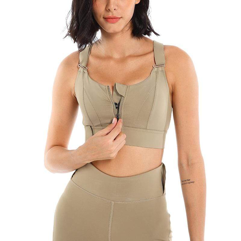 High Impact Shock Absorber Sports Bra with adjustable straps