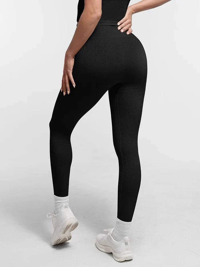 Seamless Bum Lift Double-Layer Shaping Sport Yoga Leggings