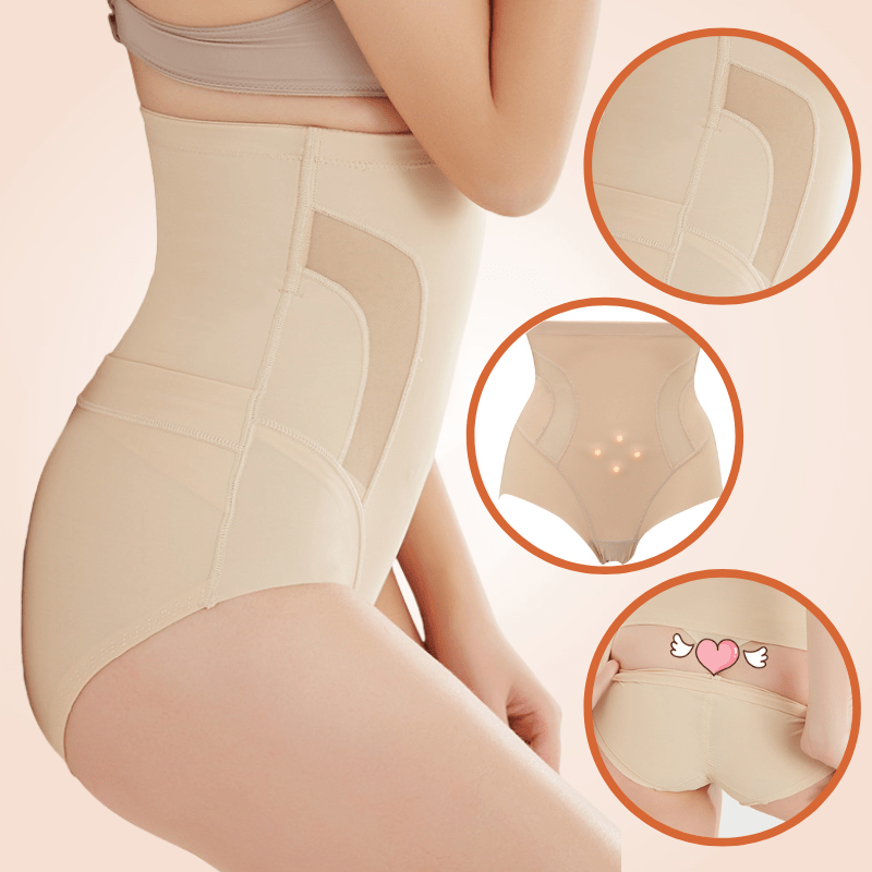 Postpartum Side Mesh High Waisted Body Sculpting Seamless Underwear