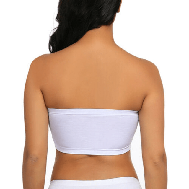 Seamless Bandeau Strapless Stretchy Bra