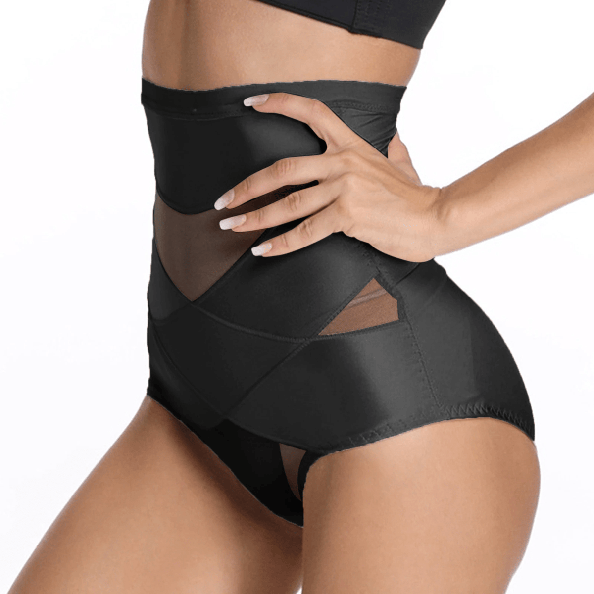 Women Seamless Cross Compression Abs Shaper Brief
