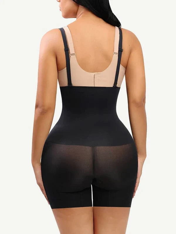 High Waist Tummy Control Shapewear Shorts with Adjustable Straps