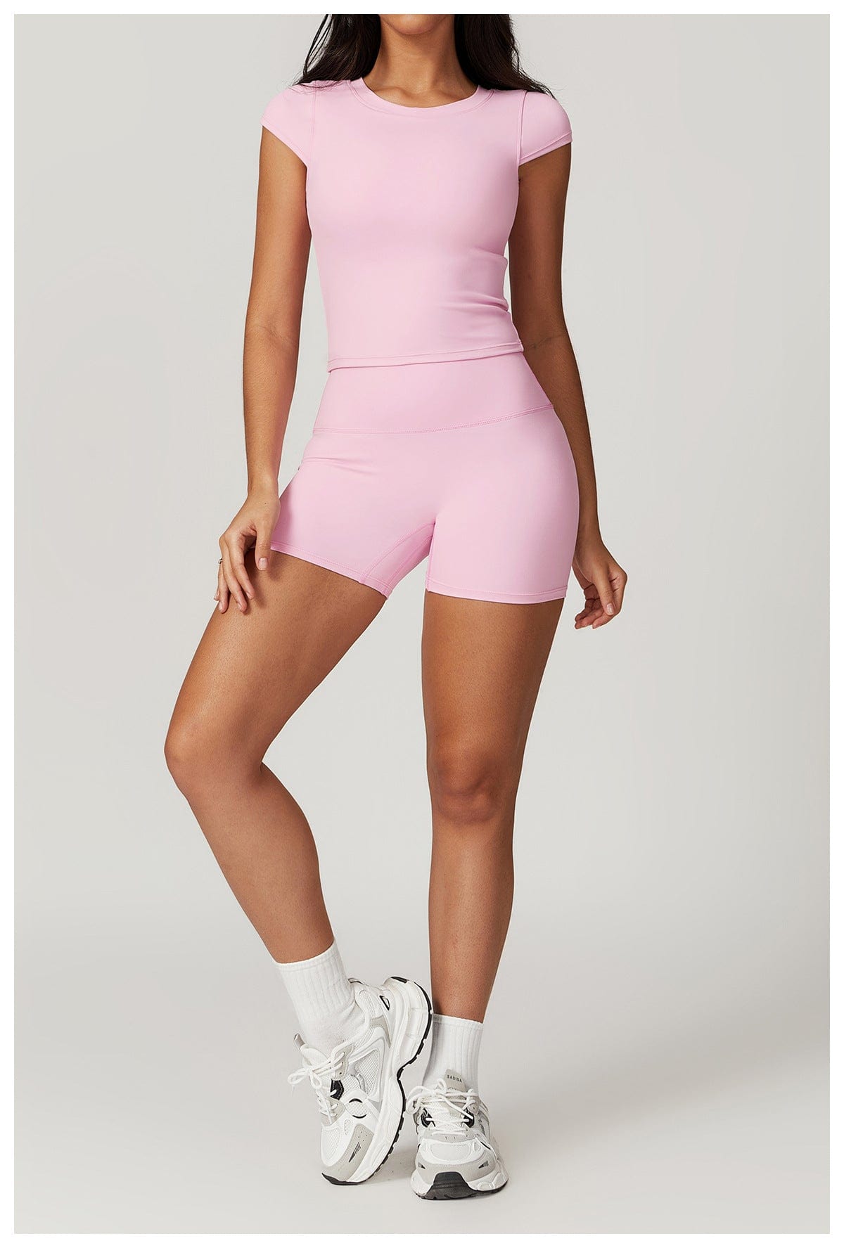 Seamless Fitness Gym Shaping Shorts High Waisted, Booty-Lifting, Squat-Proof Workout Shorts for Women