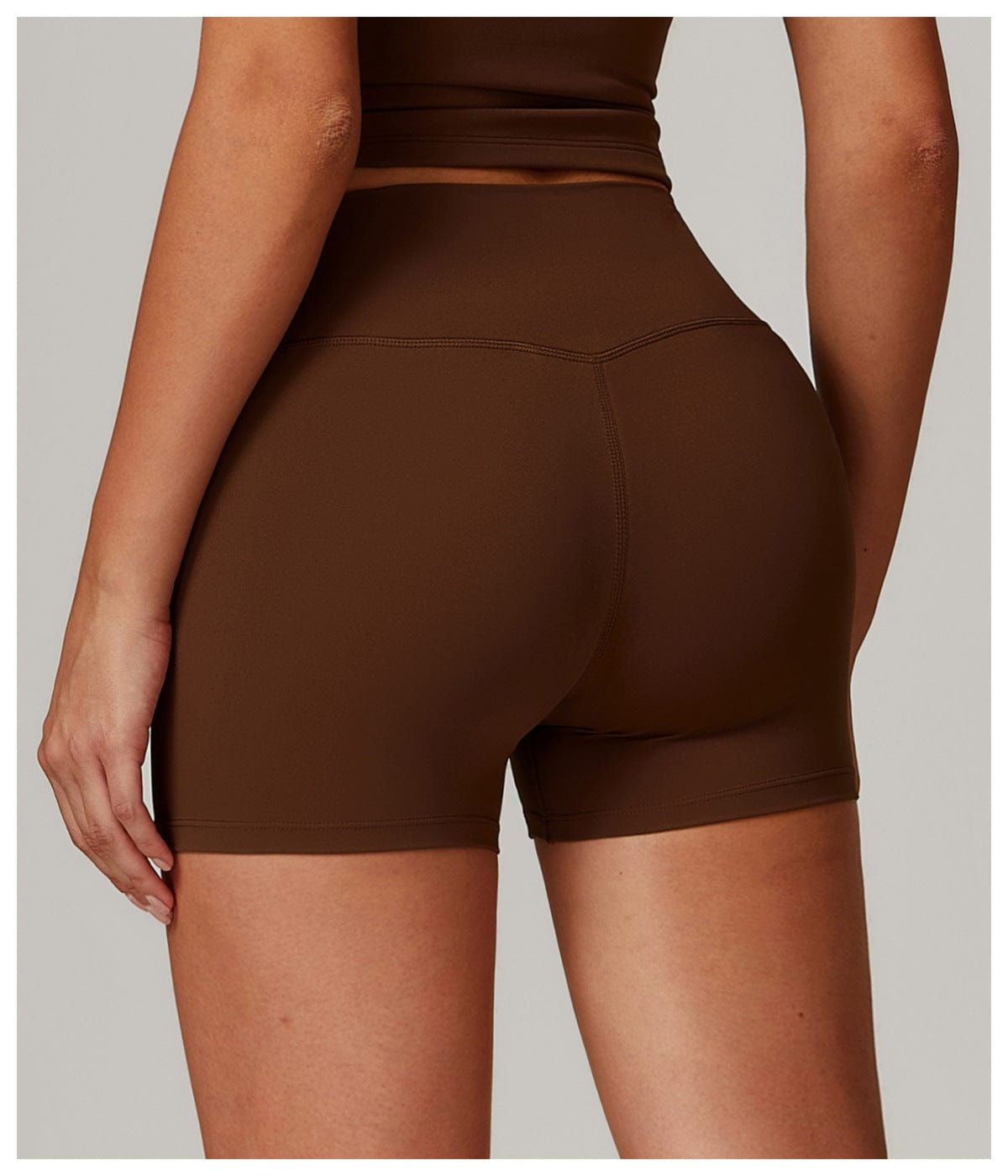 Seamless Fitness Gym Shaping Shorts High Waisted, Booty-Lifting, Squat-Proof Workout Shorts for Women