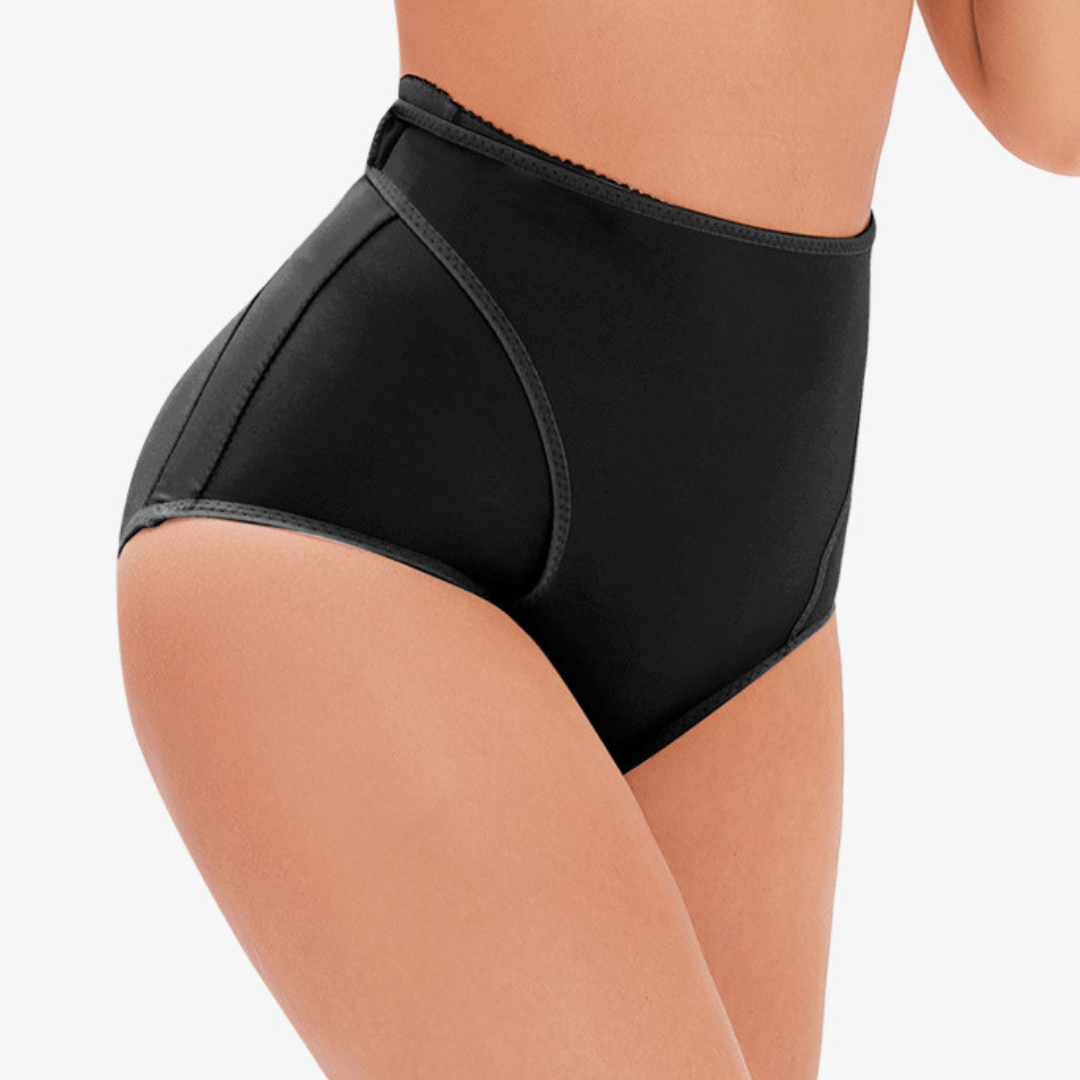 Seamless High Waist Tummy Control Shapewear Brief with adjustable side hooks