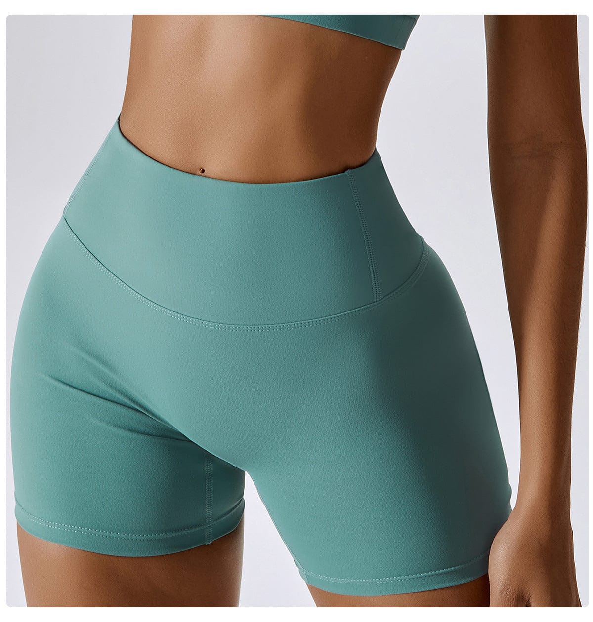 Women High Waist Hip Lifting Shapewear Gym Shorts