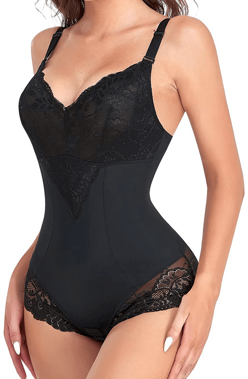 Seamless Women Lace Panty Bodysuit Shapewear