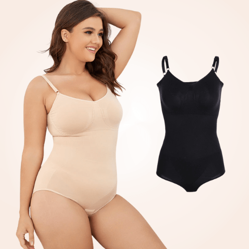 Open Crotch Full Body V-Neck Tummy Control Shaper Brief