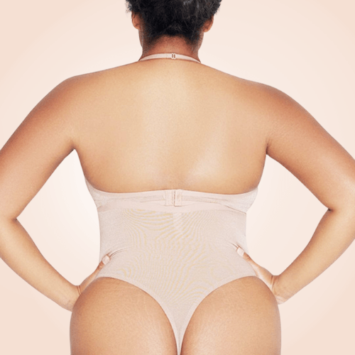 High-Waisted Stretch Underwear Thong Shaper