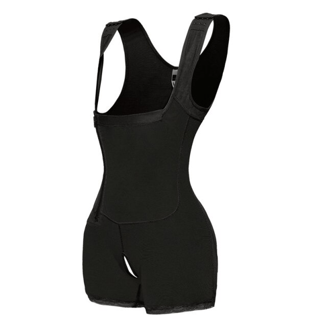 Women Open Bust Bodysuit Shaper With Adjustable Hooks