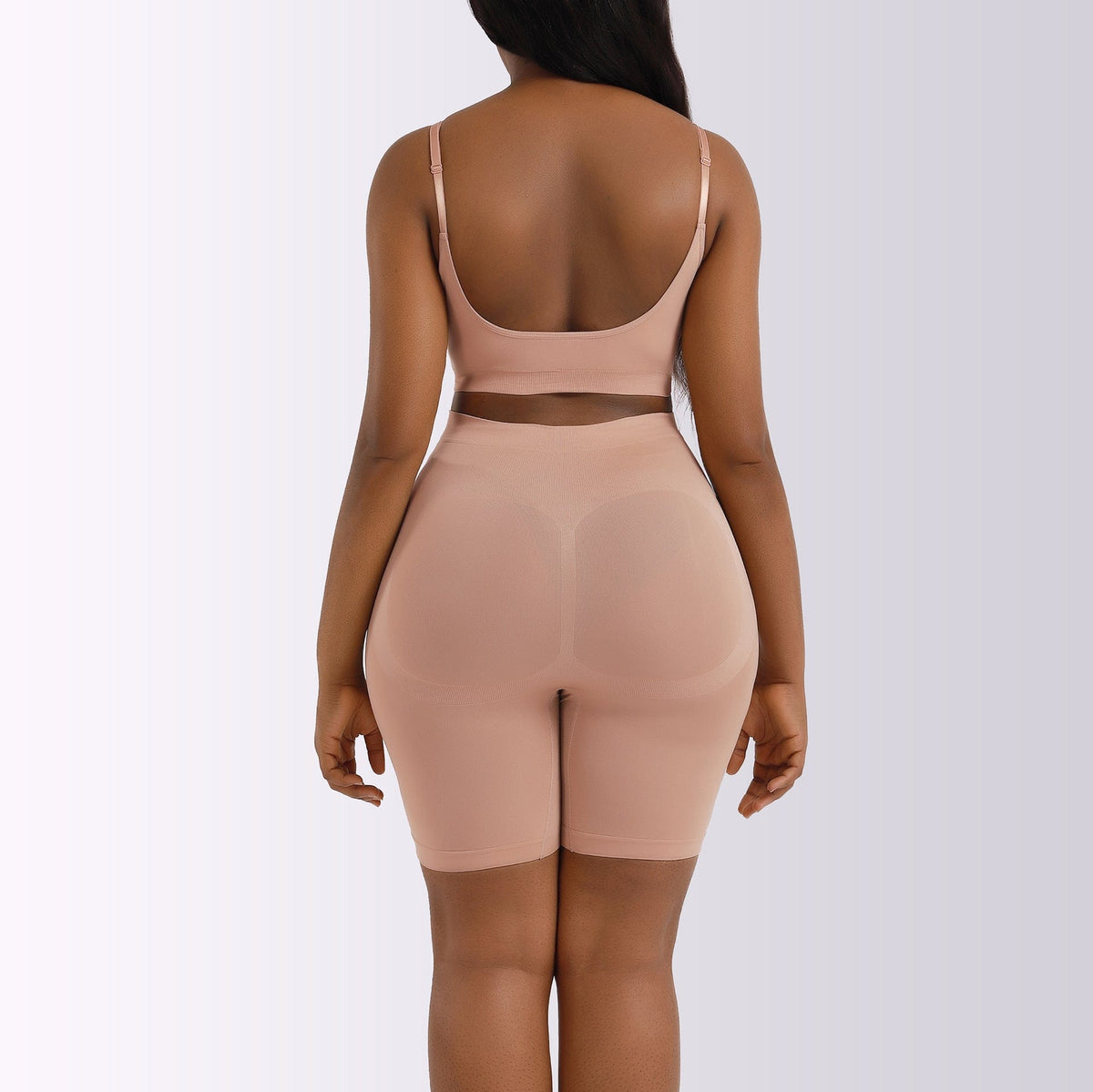 Seamless Non Wired Bra and Tummy Control Shaper Shorts Set