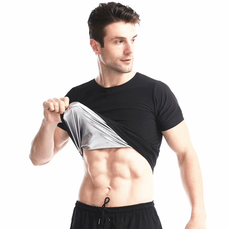 Men Hot Sweat Sauna Compression T-shirt