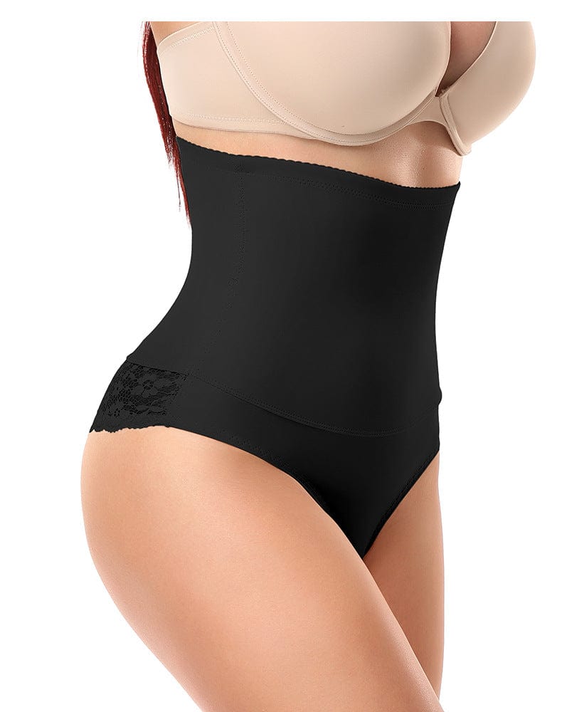 High Waist Cincher Lace Tummy Control Women Underwear