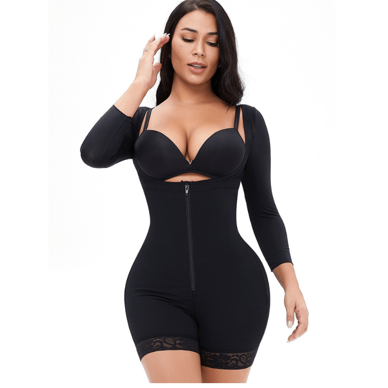 Women Underbust Slimming Arm Shapers Full Body Shaper Short