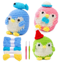 Penguin Blue Pink Green 3