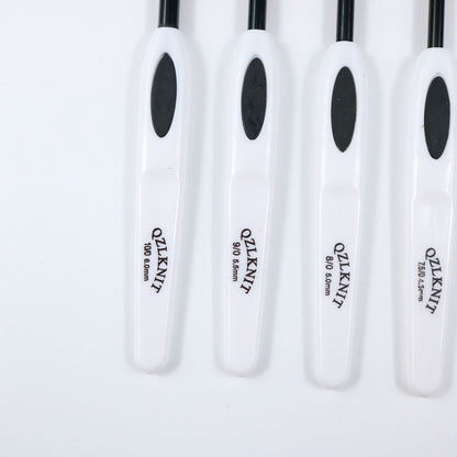 Flower Blue And White Porcelain Aluminum Crochet Hook