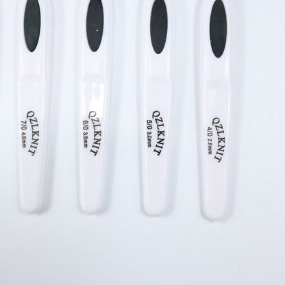 Flower Blue And White Porcelain Aluminum Crochet Hook