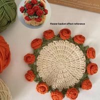 Flower Basket Orange Rose