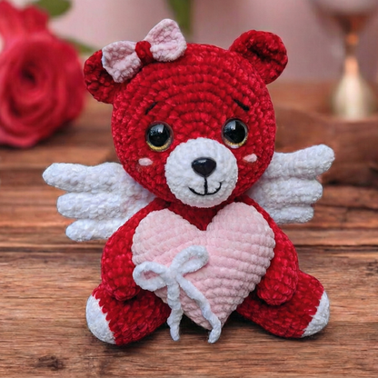 Valentine's Teddy Bear Crochet Pattern