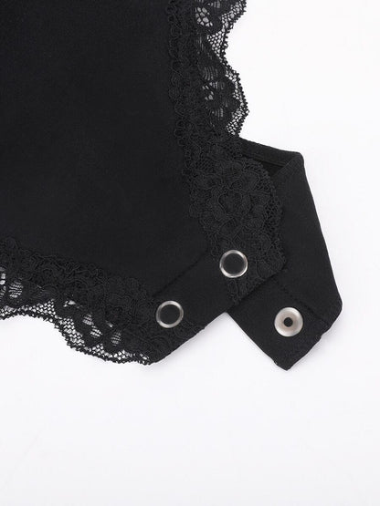 Seamless Lace Cami Bodysuit with Waist Shaping