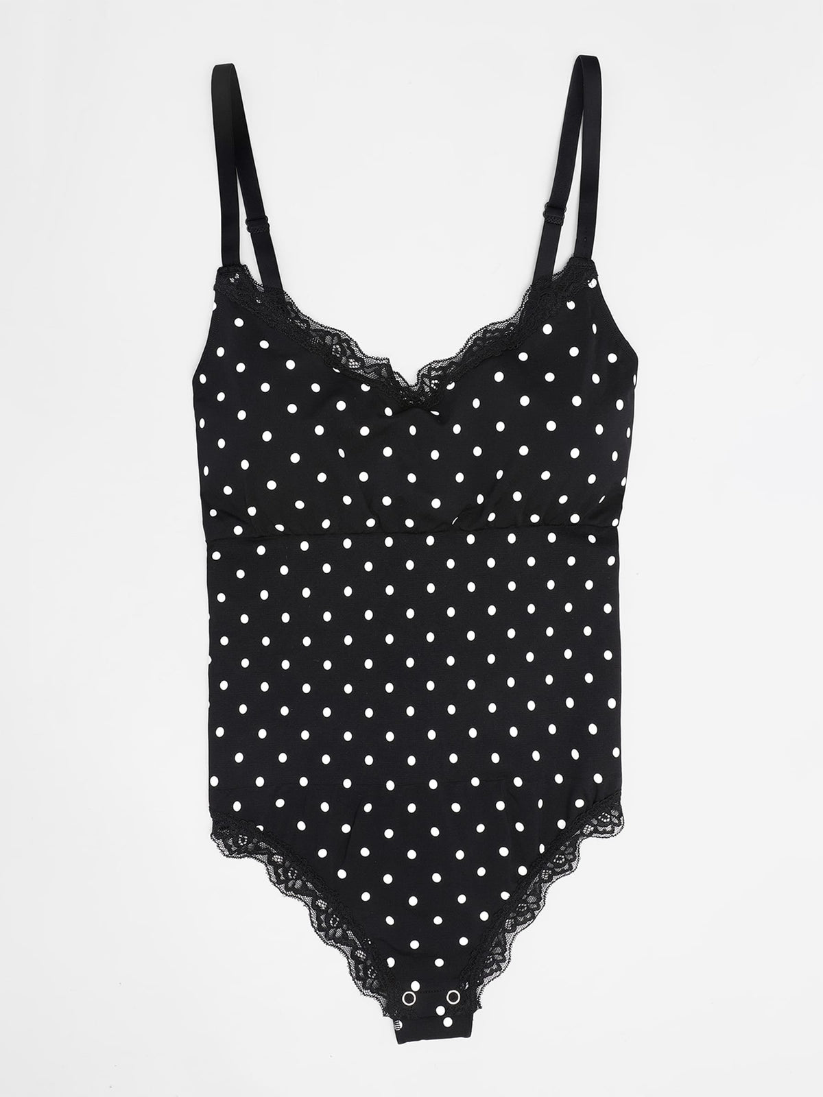 Seamless Lace Cami Bodysuit with Waist Shaping