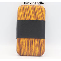 Light wood grain box with pink