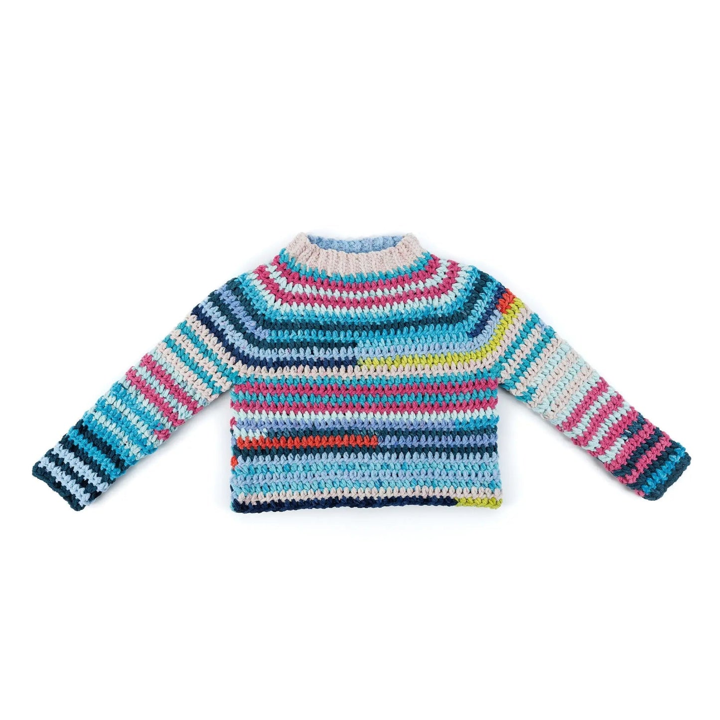 Bernat Patchwork Crochet Pullover