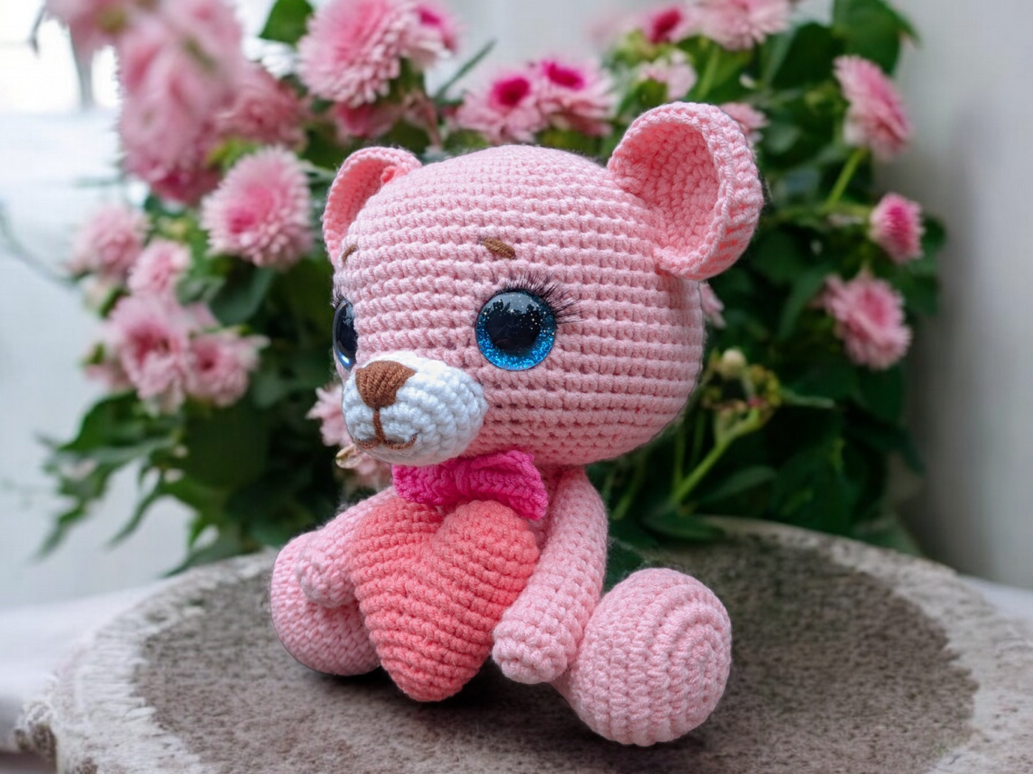 Bella The Bear Crochet Pattern - Valentine's Day Gift