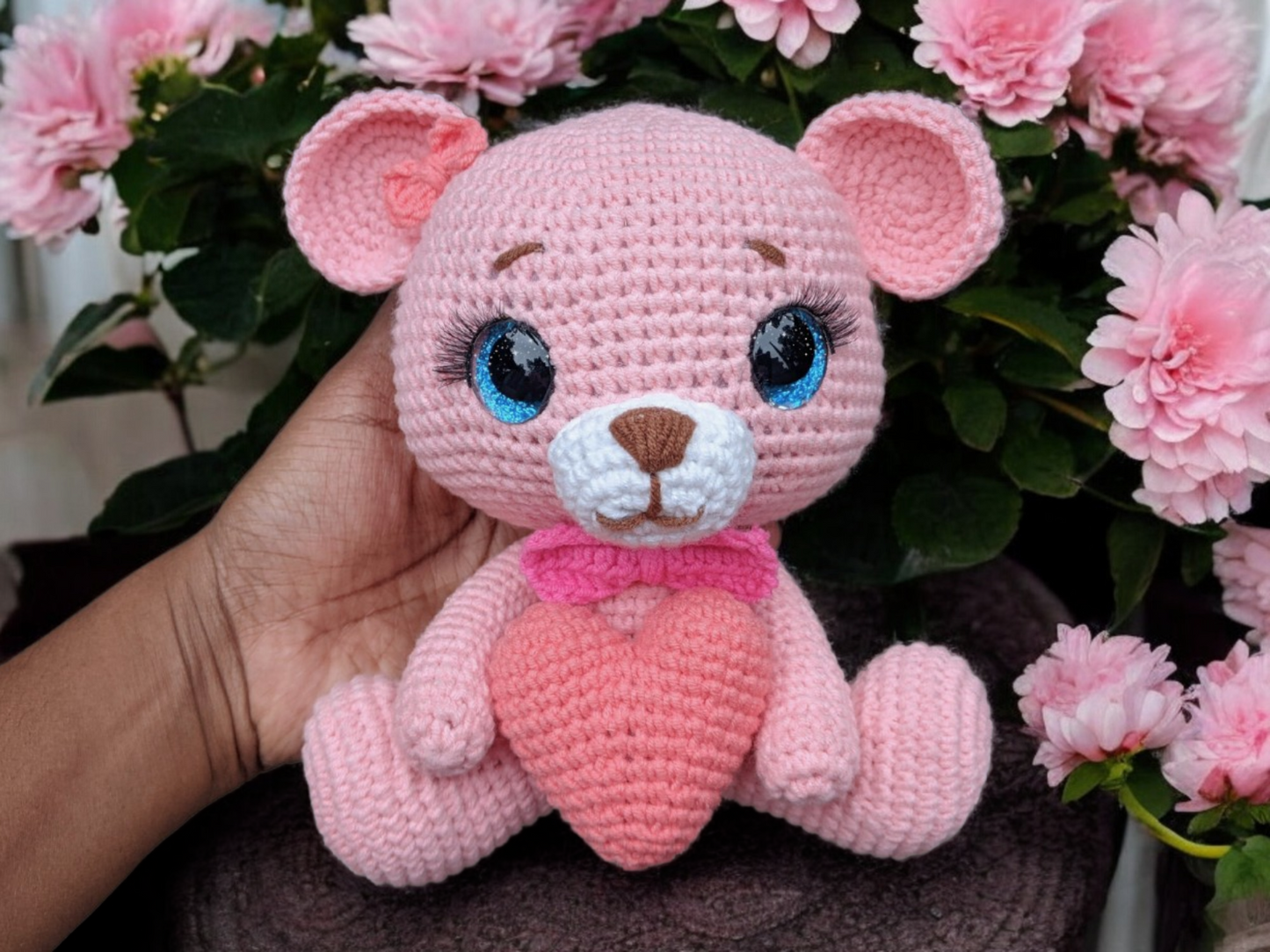Bella The Bear Crochet Pattern - Valentine's Day Gift