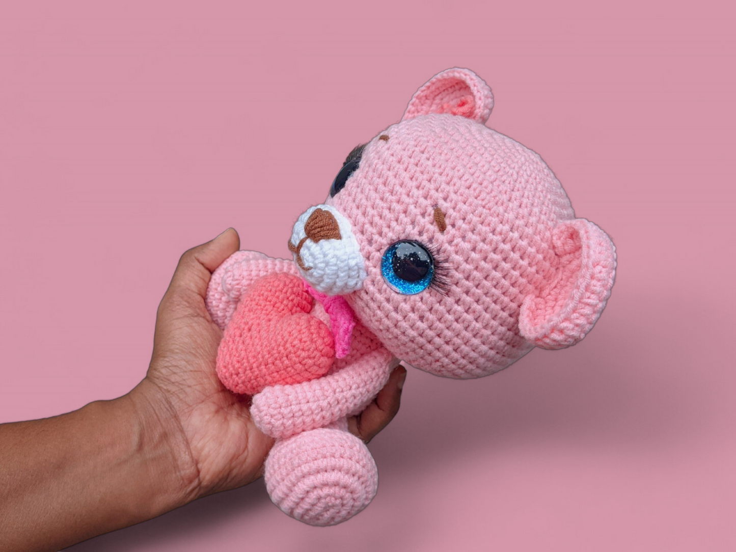 Bella The Bear Crochet Pattern - Valentine's Day Gift