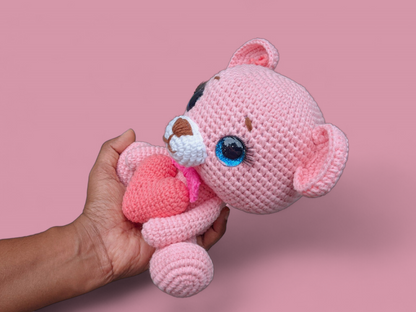 Bella The Bear Crochet Pattern - Valentine's Day Gift