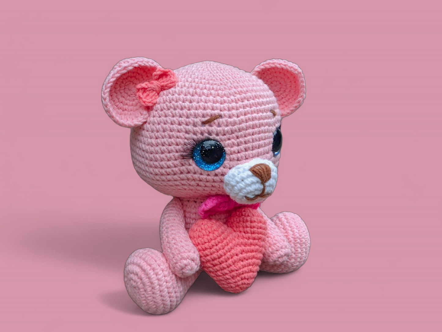 Bella The Bear Crochet Pattern - Valentine's Day Gift