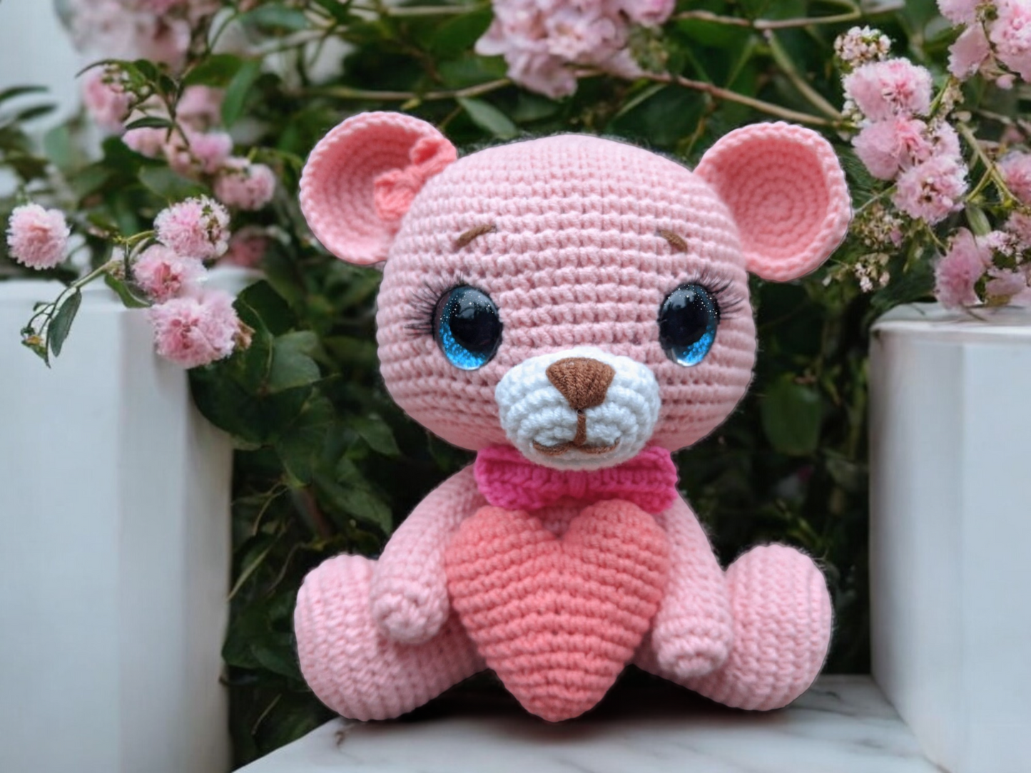 Bella The Bear Crochet Pattern - Valentine's Day Gift